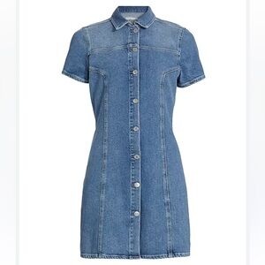 Rails Pasadena Dress Button Front Denim Jean Mini Dress